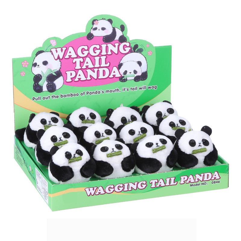 Wagging Tail Panda & Dogs Plush Toy - Image 3