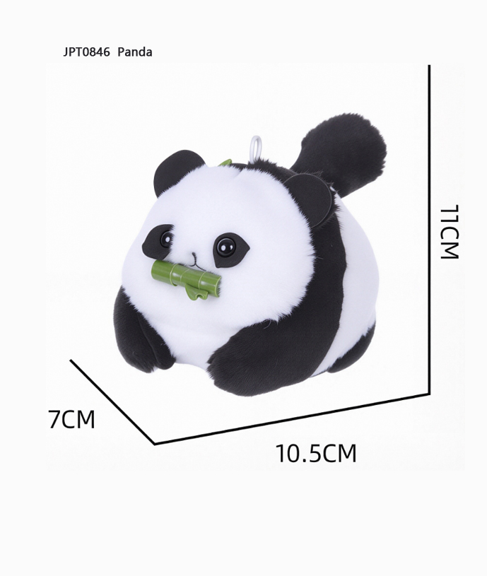 Wagging Tail Panda & Dogs Plush Toy - Image 2