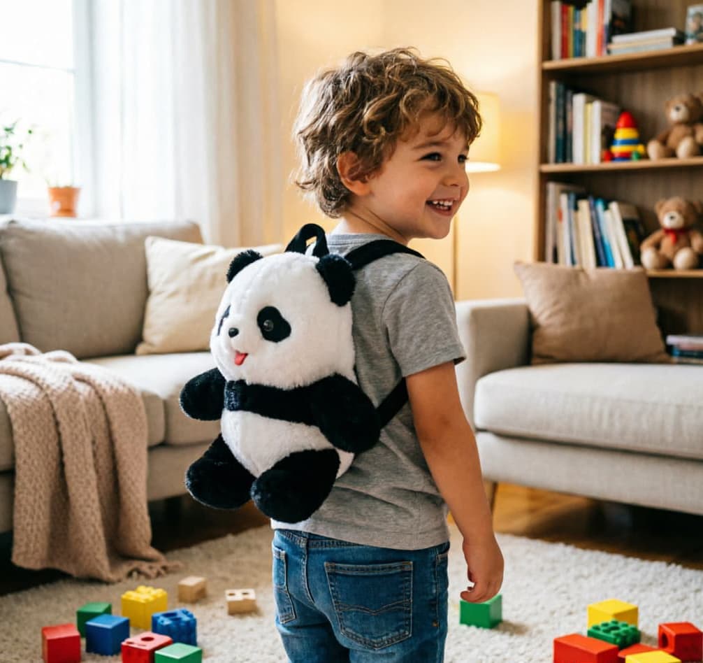 Smart Panda Backpack Electric Plush Toy - Image 5