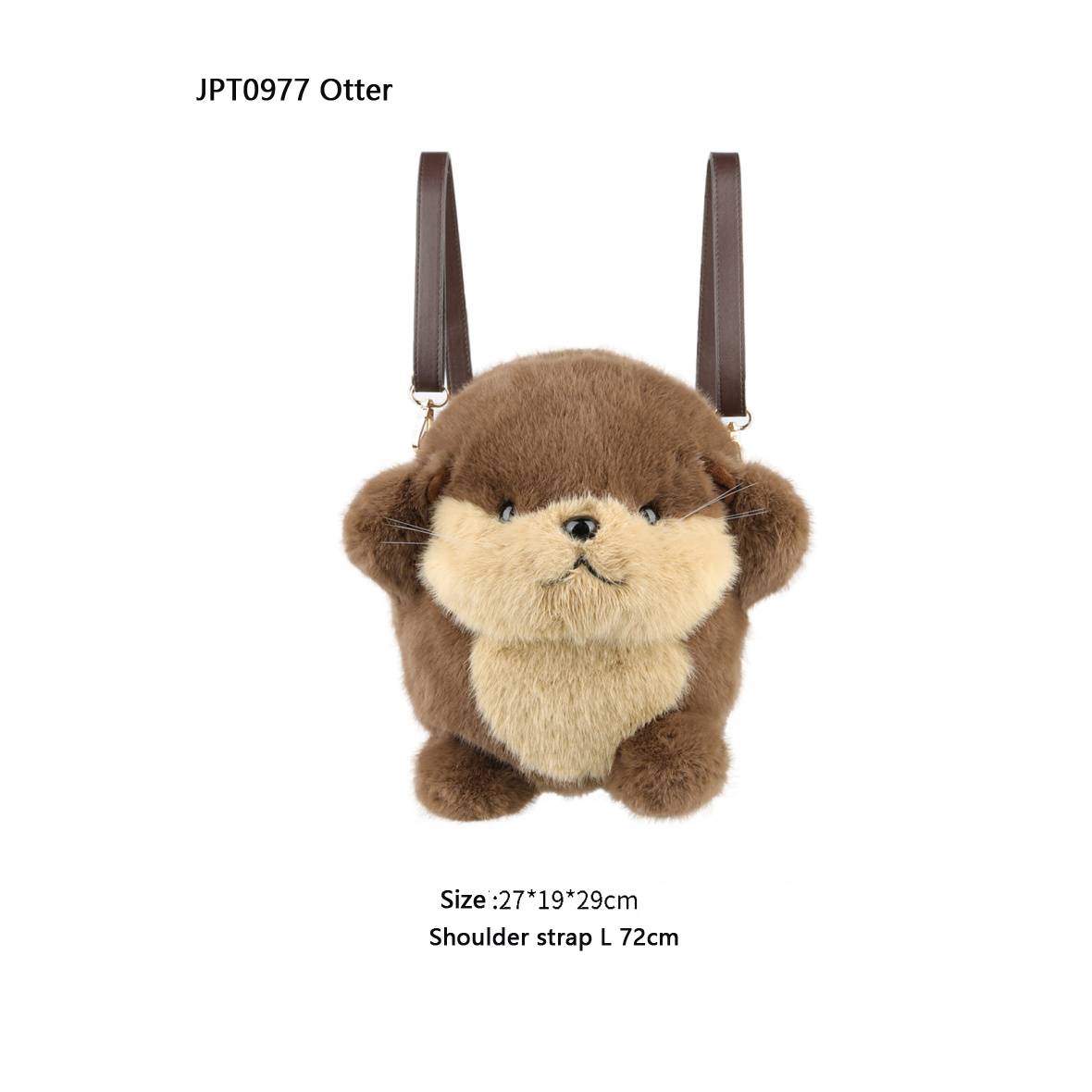 Otter & Horse Plush Animal Backpack - Image 2