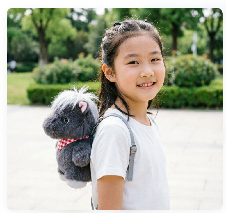 Otter & Horse Plush Animal Backpack - Image 5