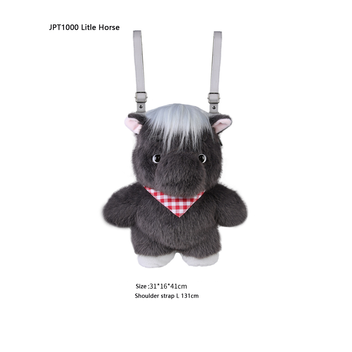 Otter & Horse Plush Animal Backpack - Image 4
