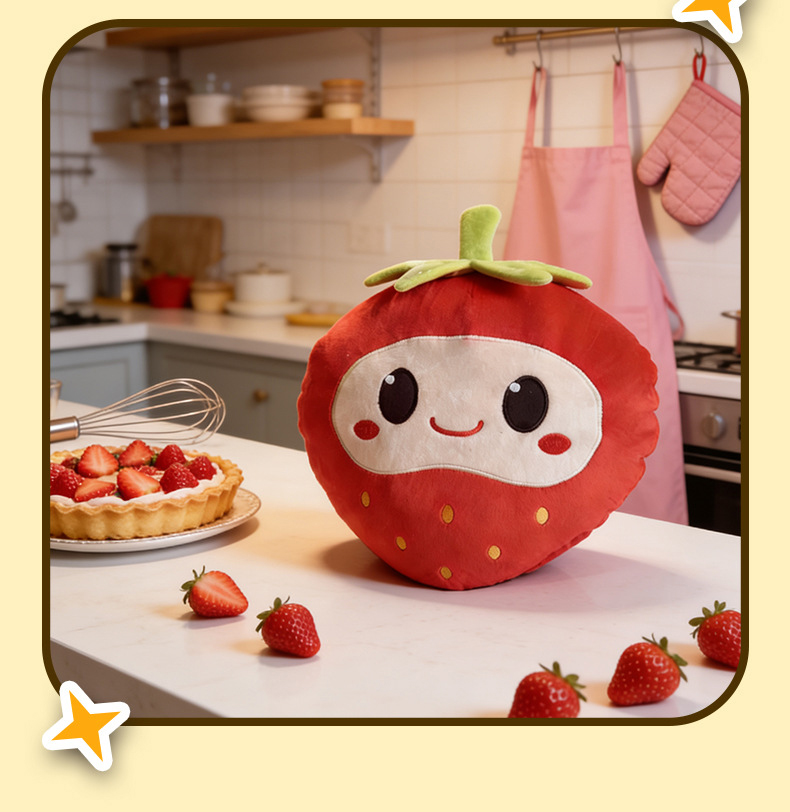 Strawberry Plush Pillow - Image 5