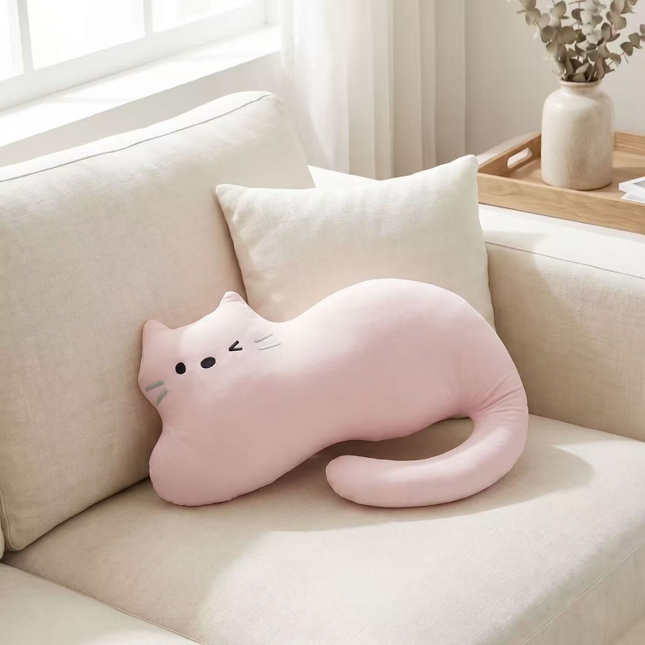 Abby animal nap throw pillow - custom stuffed plush cushion 39x27cm