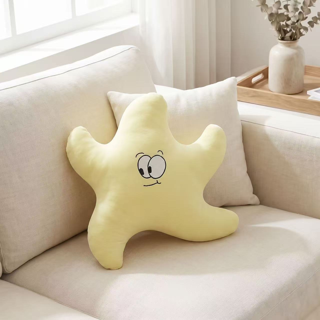 Starfish plush nap throw pillow - custom stuffed cushion 40x40cm