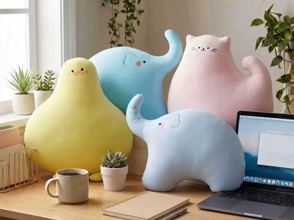 Cartoon Office Nap Throw Pillow